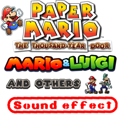 Paper mario, Mario & luigi sound effects