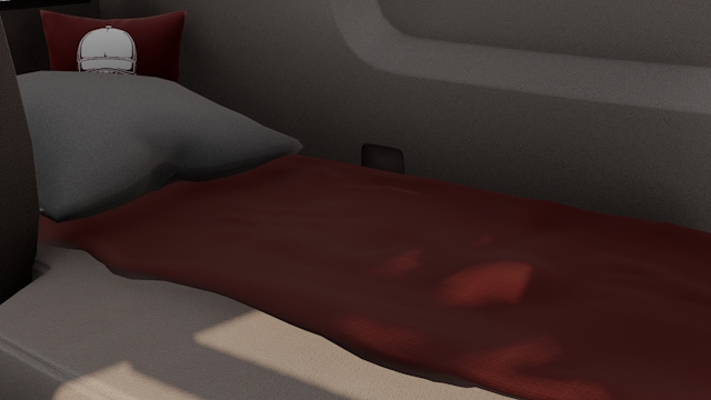 Pillow and blanket for Scania NextGen 2016