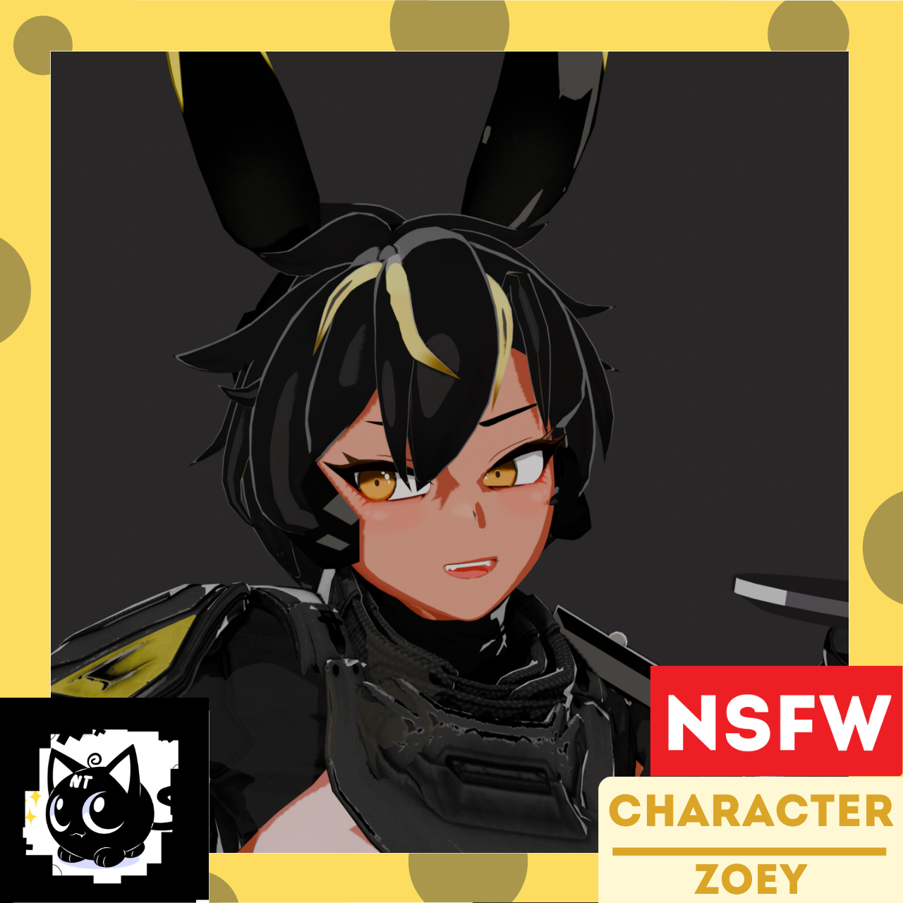 Hell-chan Bunny ver as Zoey (Helldivers)
