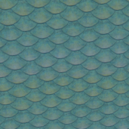 1x1 Corner Teal Fish Scale Pattern Accent Slider Square
