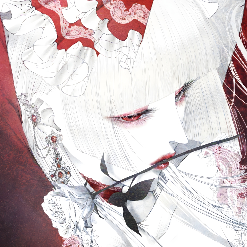 red eyes white hair -alexandr preview