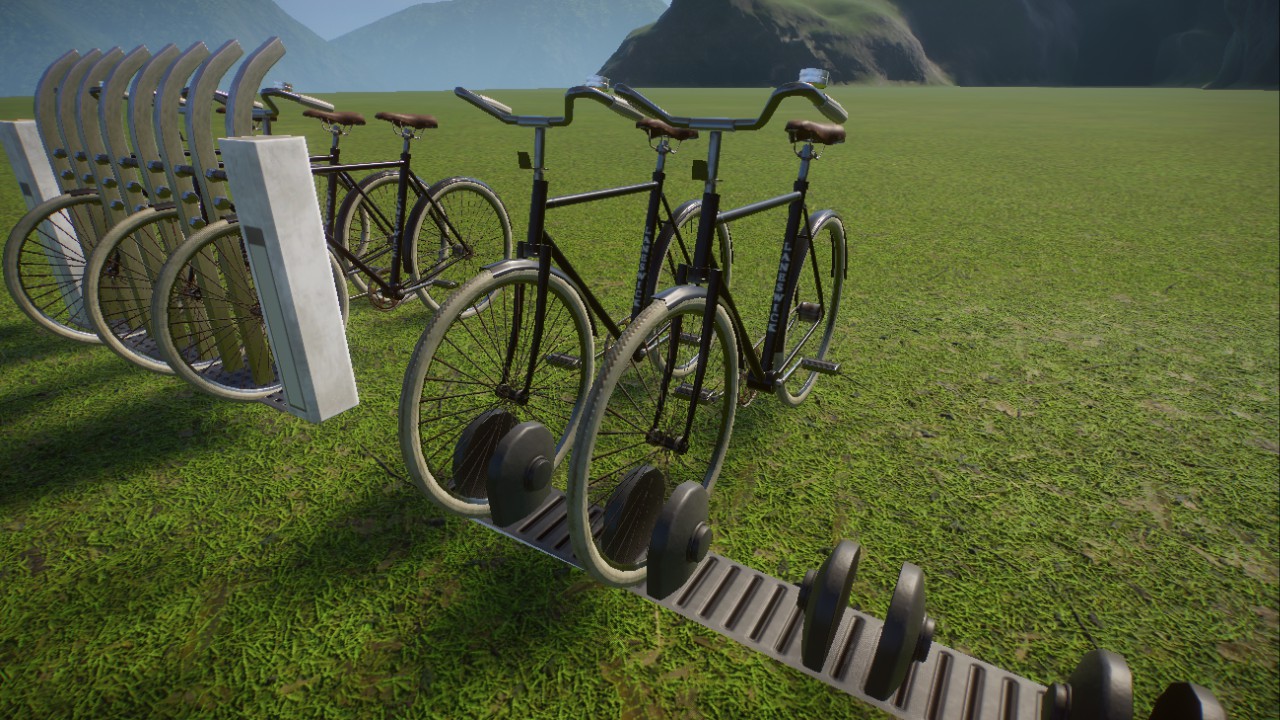 two different bike racks, Fahrradständer