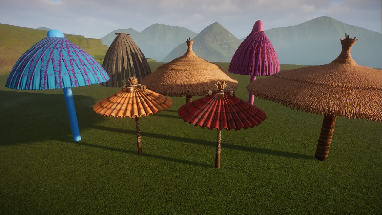 sun protection, umbrellas, Sonnenschirme