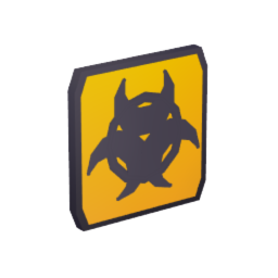 Square Biohazard Sign