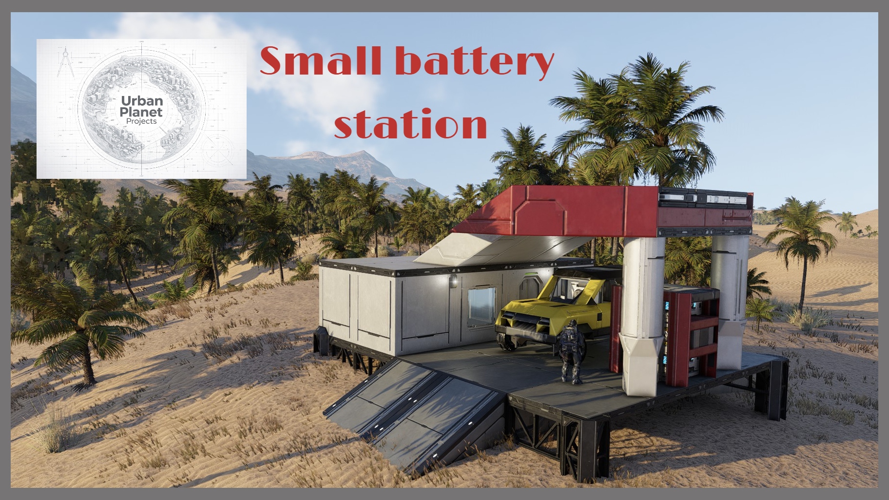 Small battery station