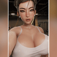 (4K_-_Black)_Chun_Li_gym_workout preview