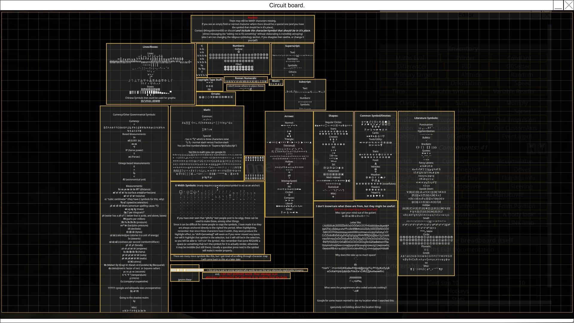FTD Unicode Character Map