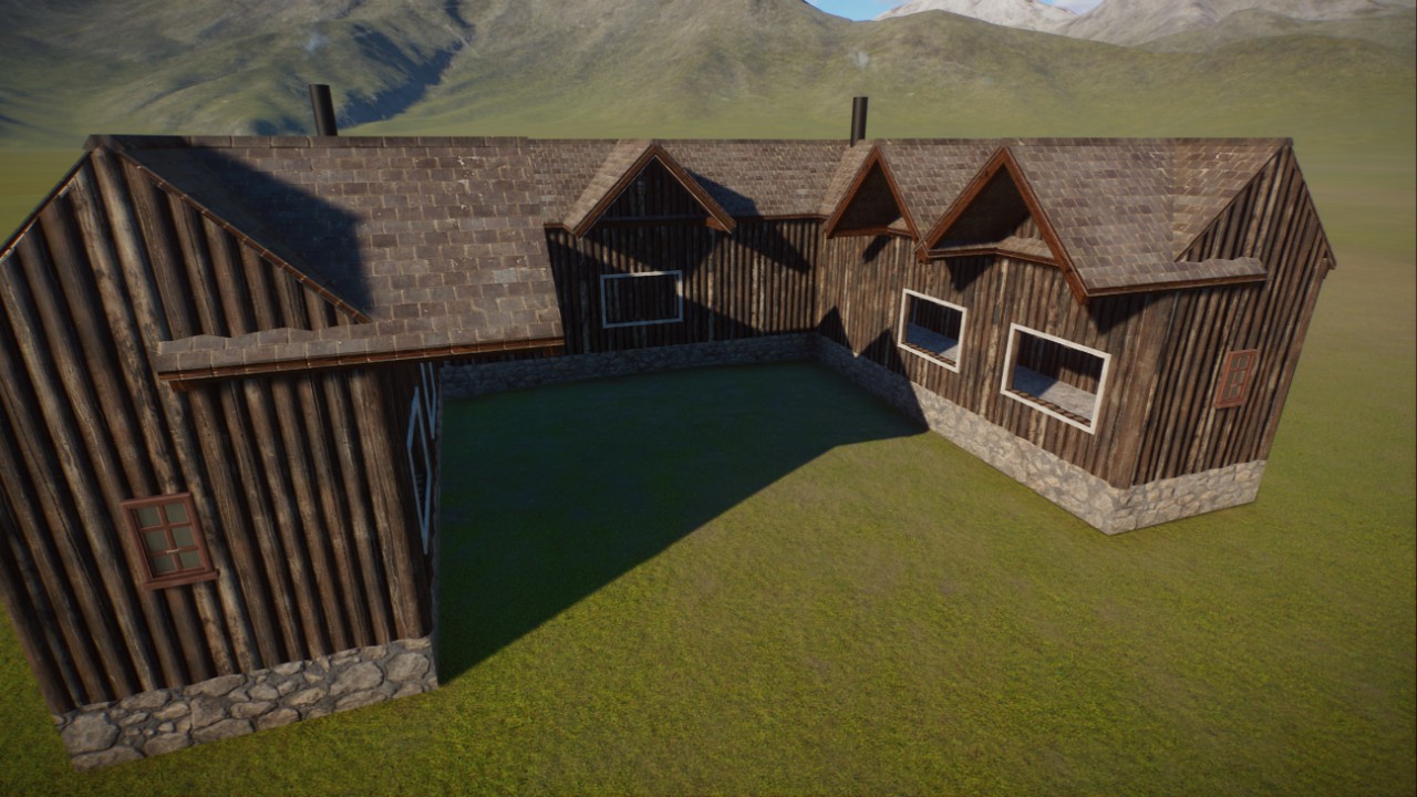 Rustic Cabin Food Court