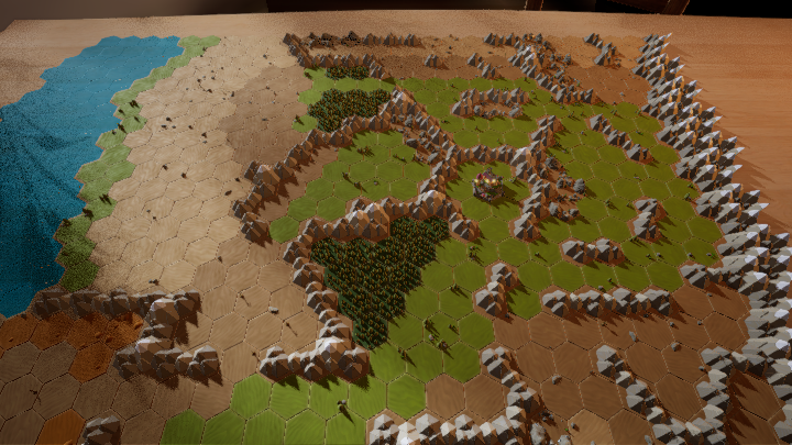 Mountainous terrain
