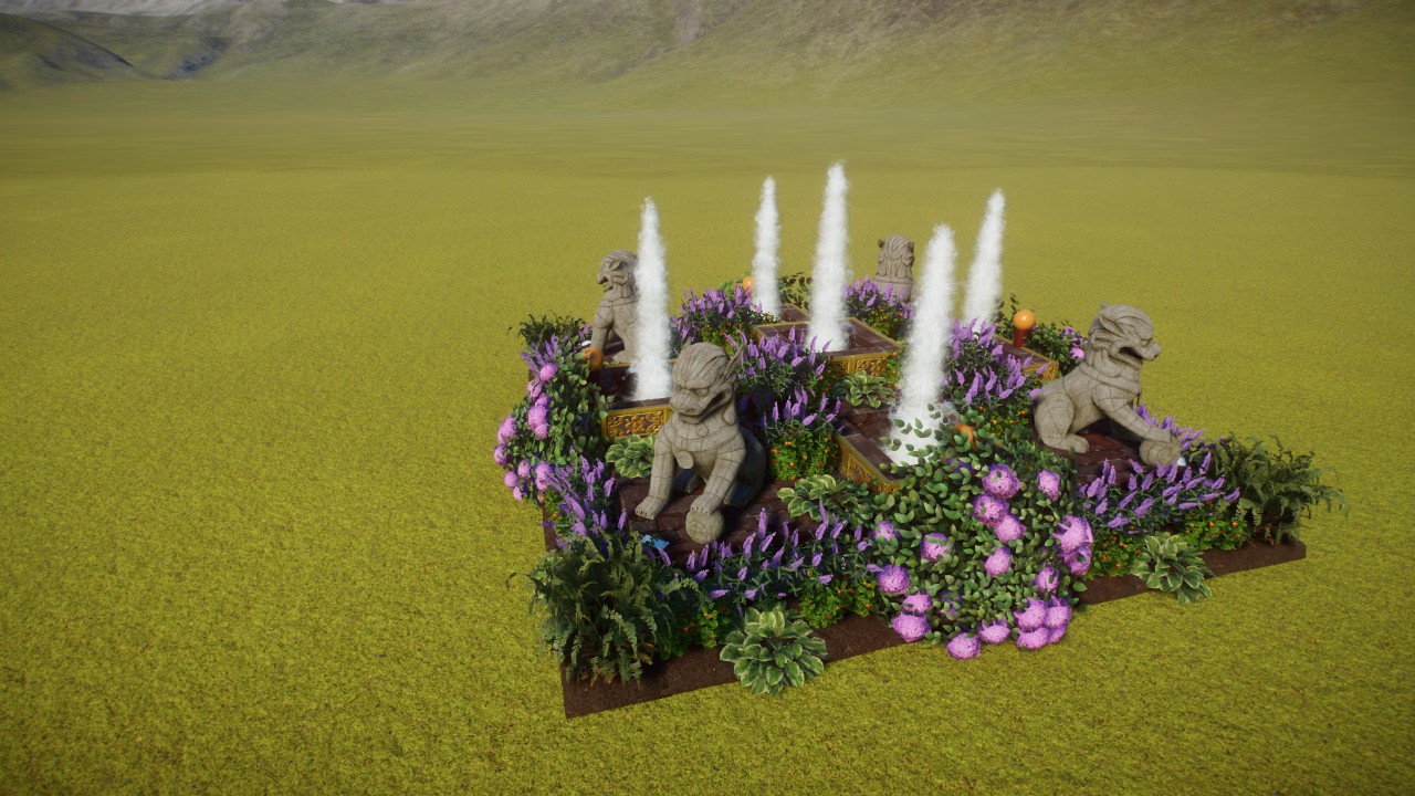 Black Lotus Garden Centerpiece