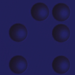 15cm Violet 3d Spheres Slider Square