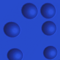 15cm  Corner Bright Indigo 3d Spheres Slider Square