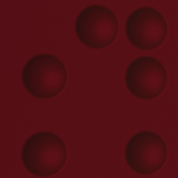 1x1 Corner Dark Red 3d Spheres Slider Square