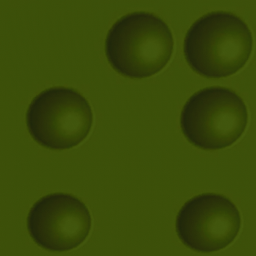 1x1 Green Leaf 3d Spheres Slider Square