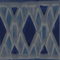 5cm Thick Blue Mosaic Tile  Slider Square