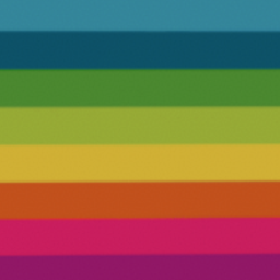 5cm Fluorescent Horizontal MultiColor  Striped Slider Square