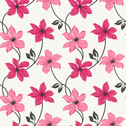 15cm Thick Pink Floral Accent Slider Square