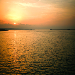 Sunrise On the Water Photo Custom