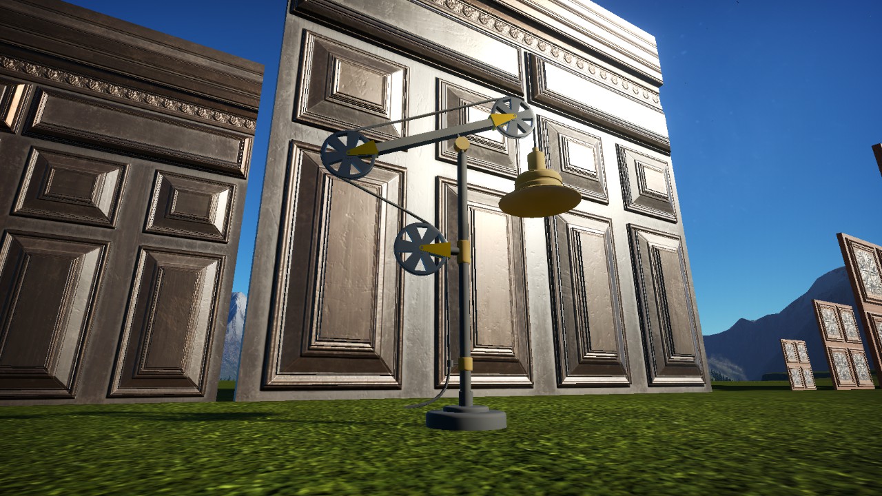 (SP) Steampunk Desk Lamp (Wheels)
