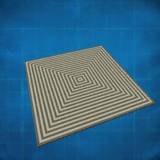 63 x 63 x 1 alternating pattern