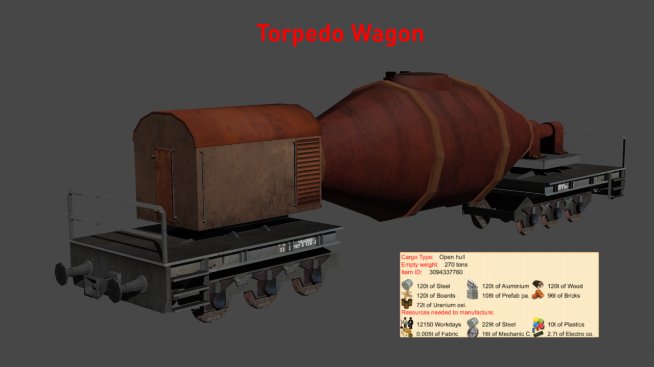 Torpedo wagon