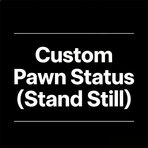 Custom Pawn Status (Stand Still)