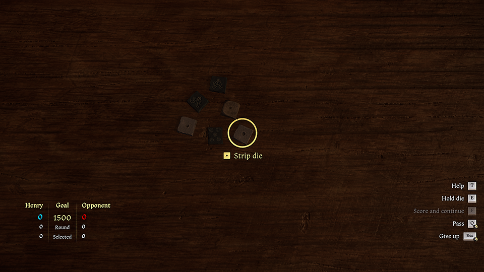 Strip dice with Capon