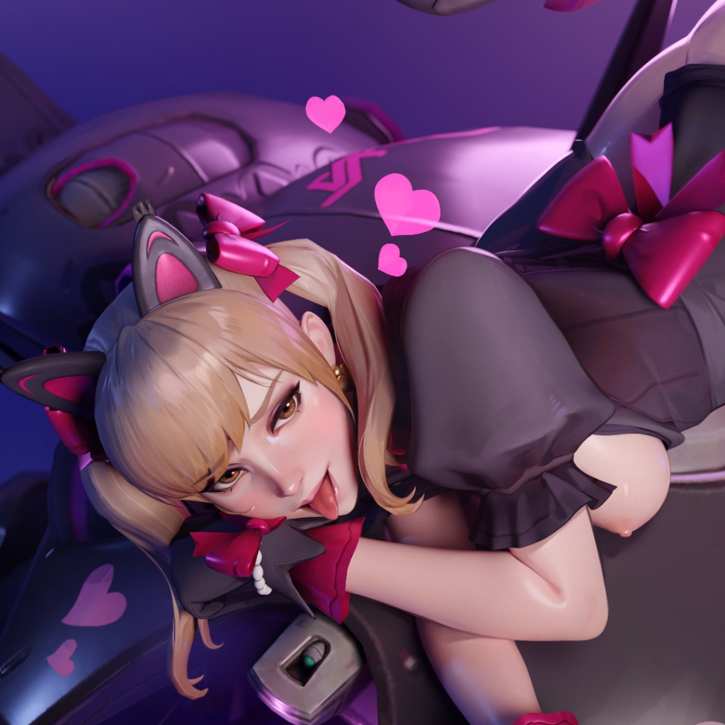 D.Va Black Cat Xray (Overwatch) preview
