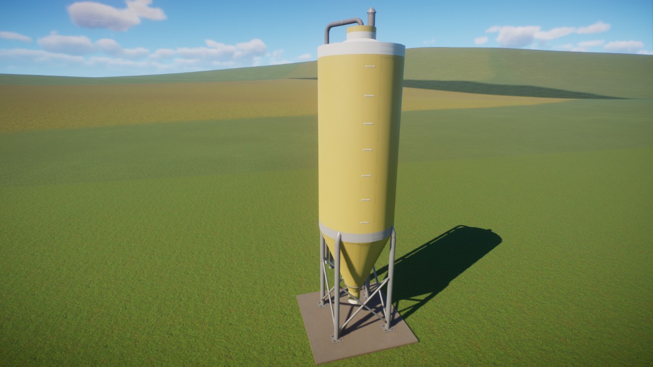 Tall Animal Feed Silo