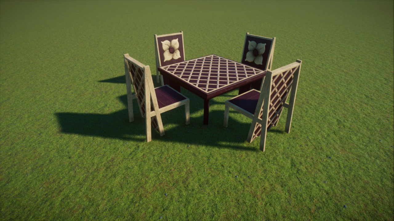 Fancy table and chair set