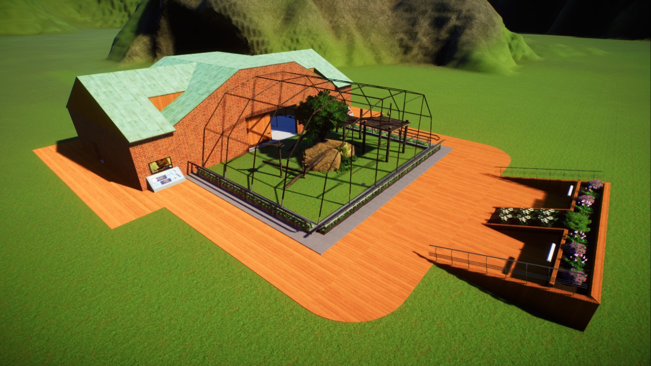 Cougar Habitat with education talk seating area by Adamup