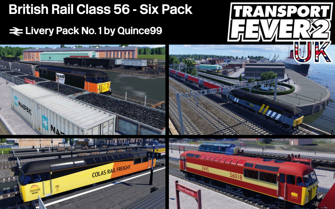 British Rail Class 56 (Livery Pack No. 1)