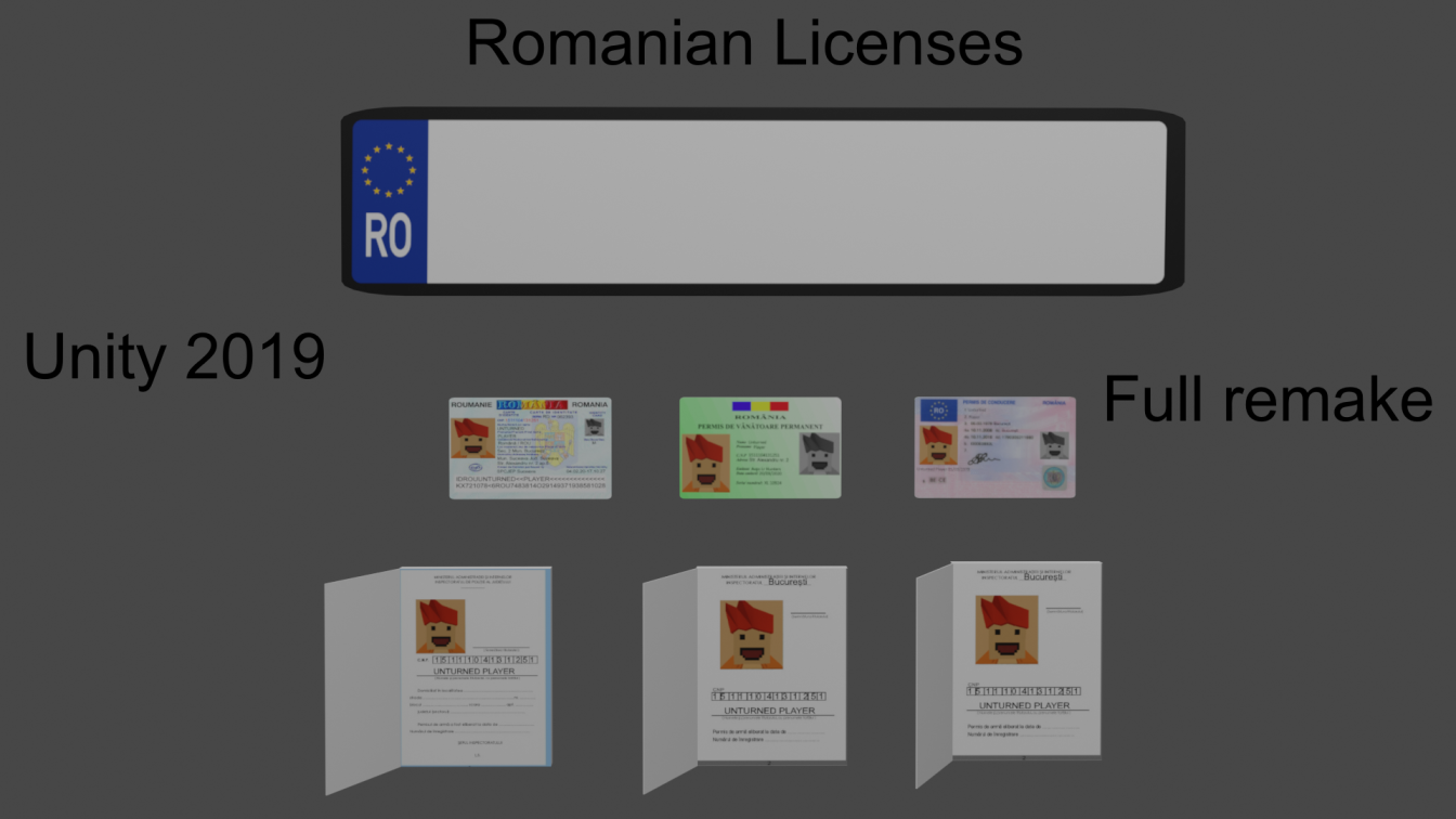 Romanian Licenses – Unturned Mod