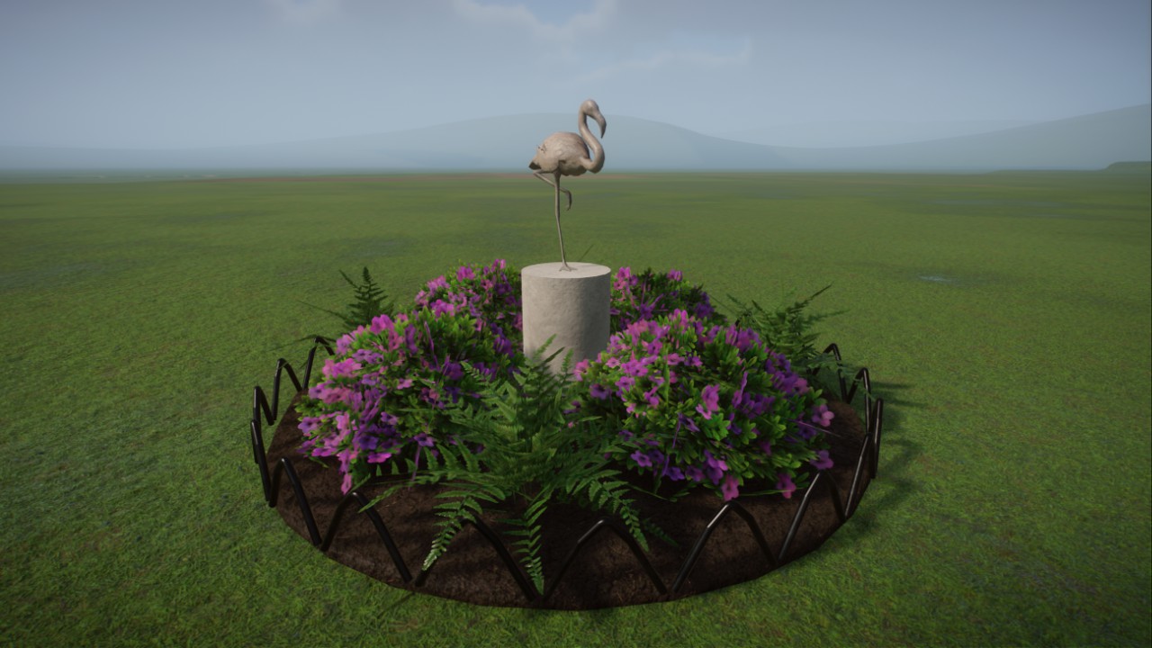 Flamingo Flower bed. preview