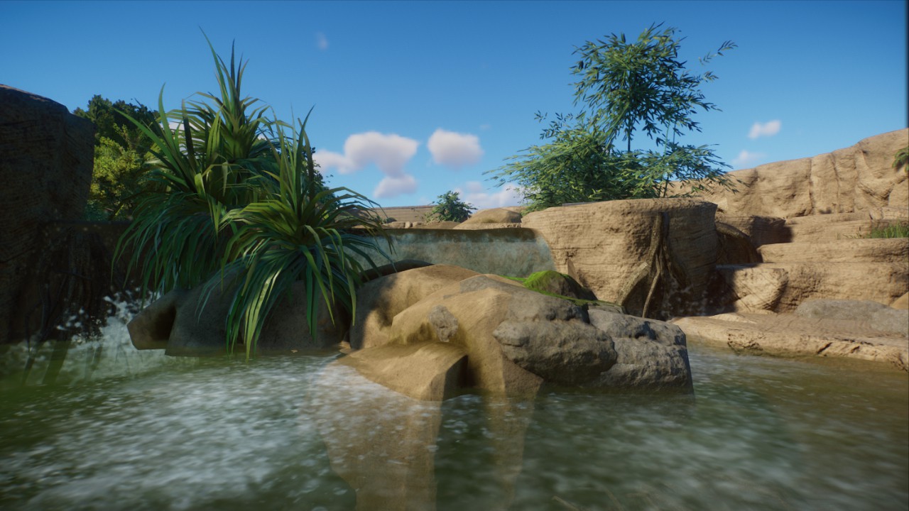 Giant Otter Waterfall by ZSHplays