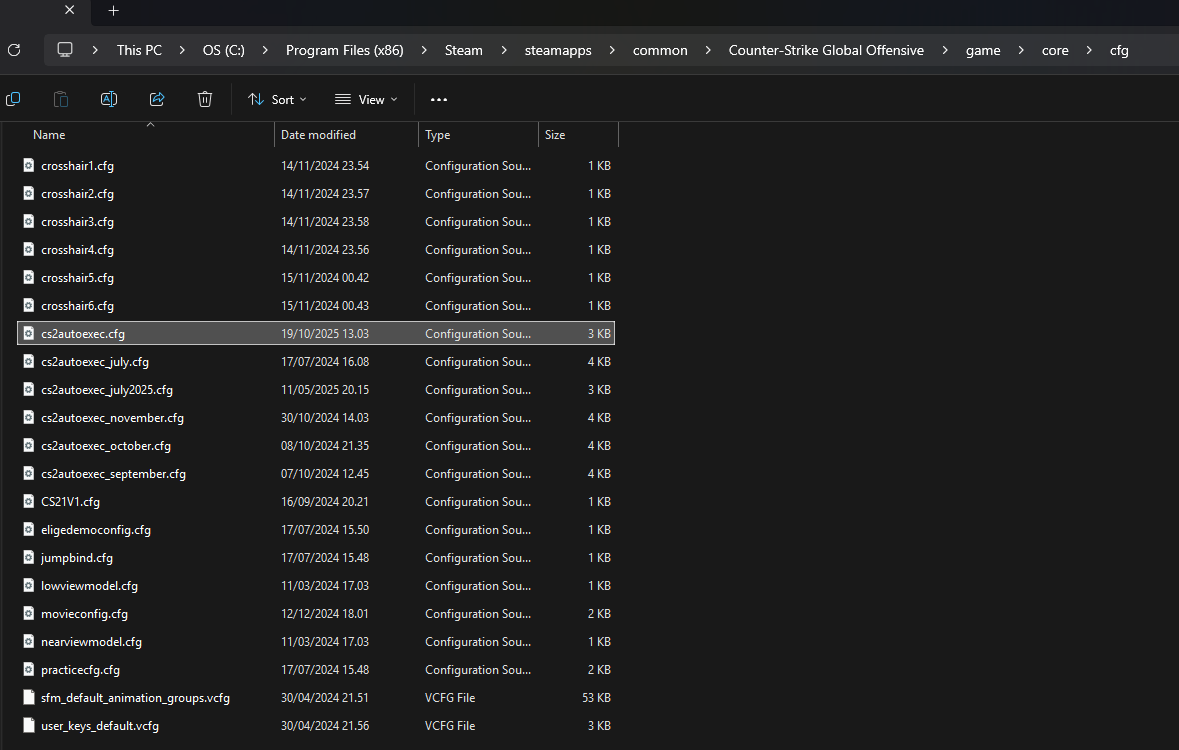 Steam Community :: Guide :: How To Setup autoexec.cfg In CS2