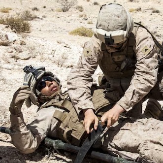 Replace man down lines with yell for corpsman (security)