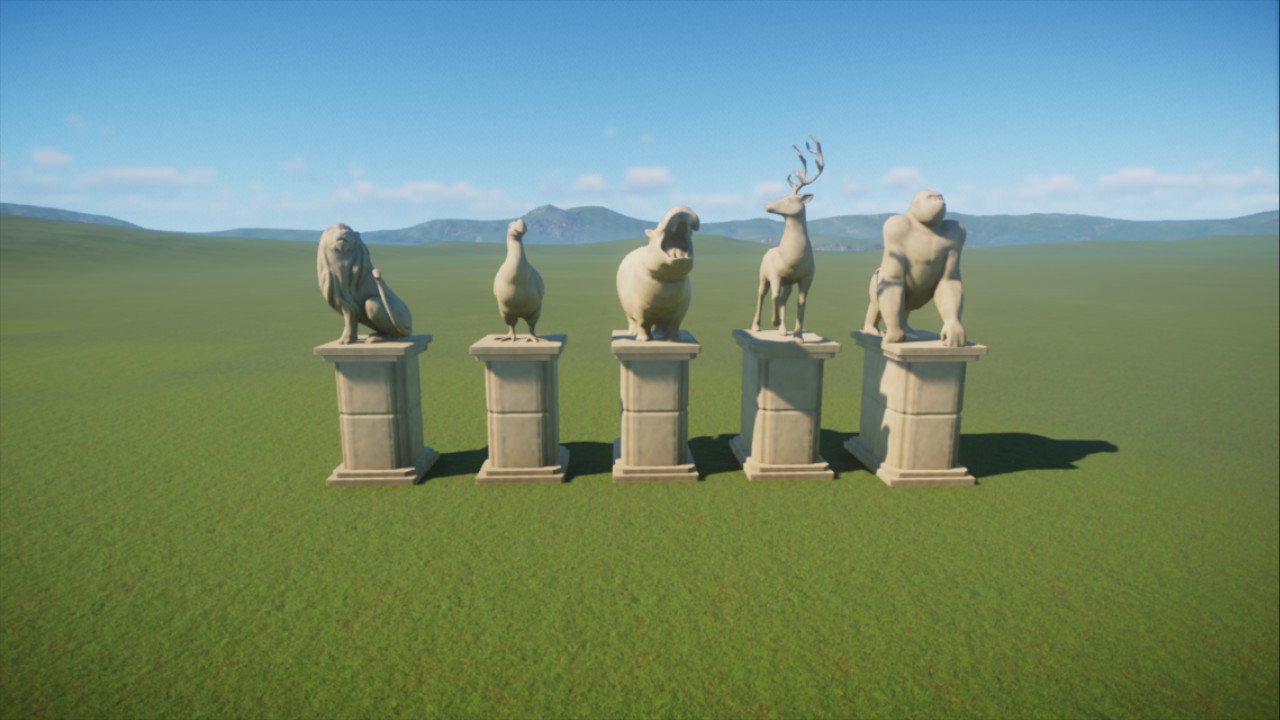 LimeStone Statues preview