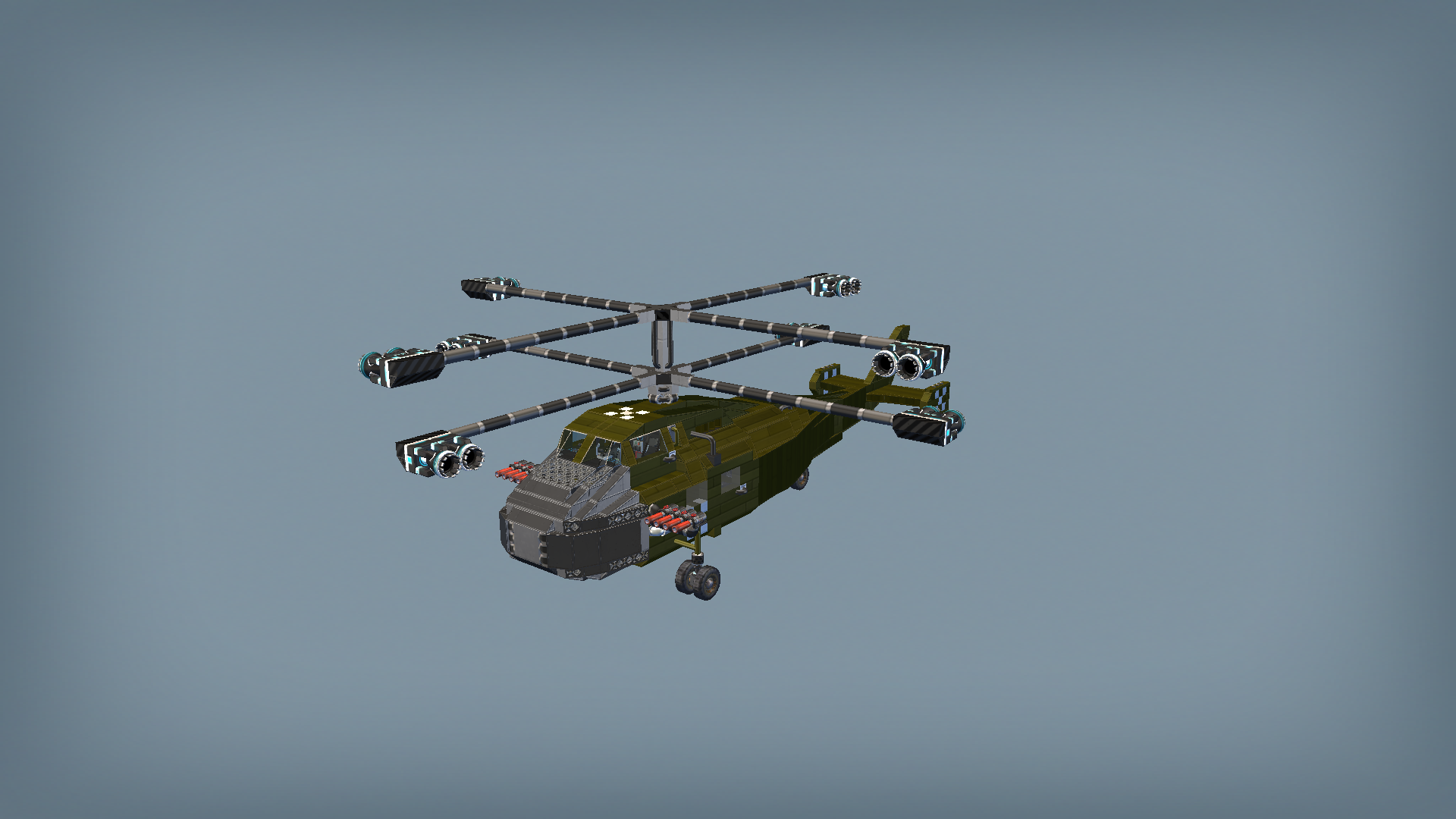 Old helicopter 01 (army version)