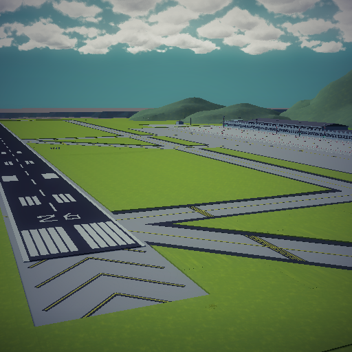 High detailed Coast Airport