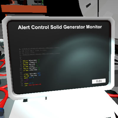 Alert Control Solid Generator Monitor
