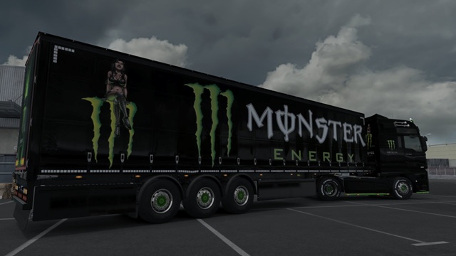 Monster Energy Trailer paint job