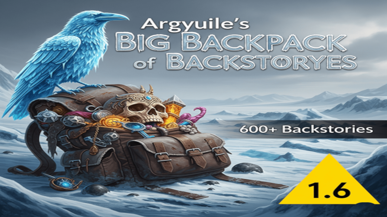 Argyuiles Big Backpack of Backstories