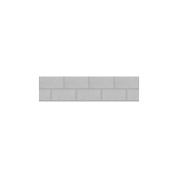 1m Row of Bricks - White