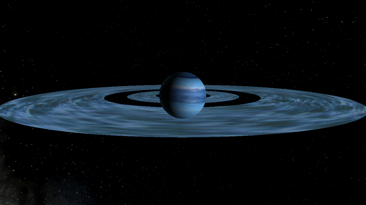 Ice Giant With Rings