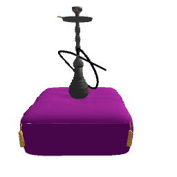 Moroccan style pillow table with hooka 2 preview