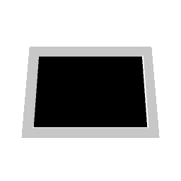 Standing Mirror White - 0.7 x 0.5