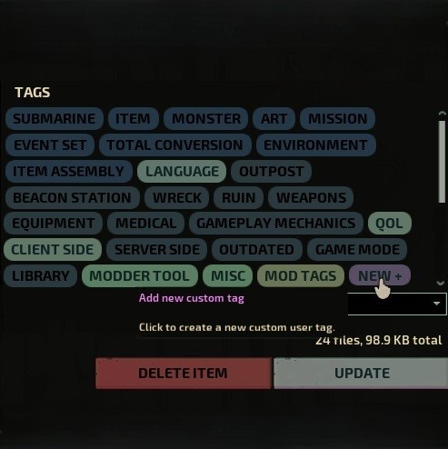 More Mod Tags [ModderTool] – Barotrauma Mod