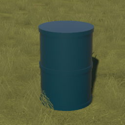 55 Gallon Oil Drum (low brick)