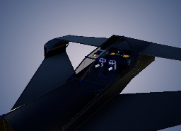 space ship with endless wing